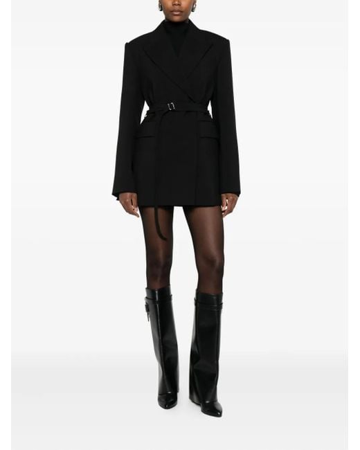 Sportmax Black Pocket Double-Breasted Jacket