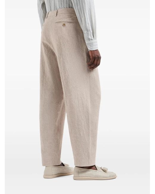 Giorgio Armani Natural Linen Trousers for men