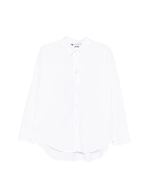 Max Mara White Long-Sleeve Shirt