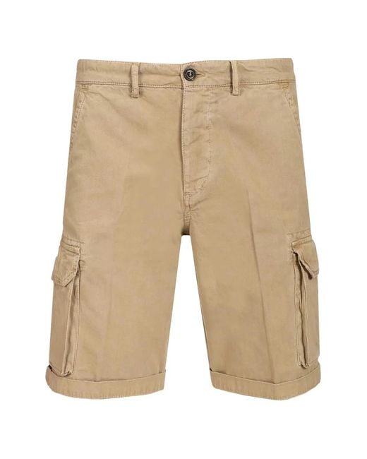 Al Duca D'aosta Natural Washed Cargo Shorts for men