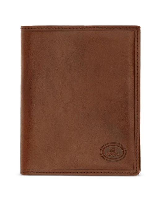 The Bridge Brown Logo-Debossed Leather Wallet for men