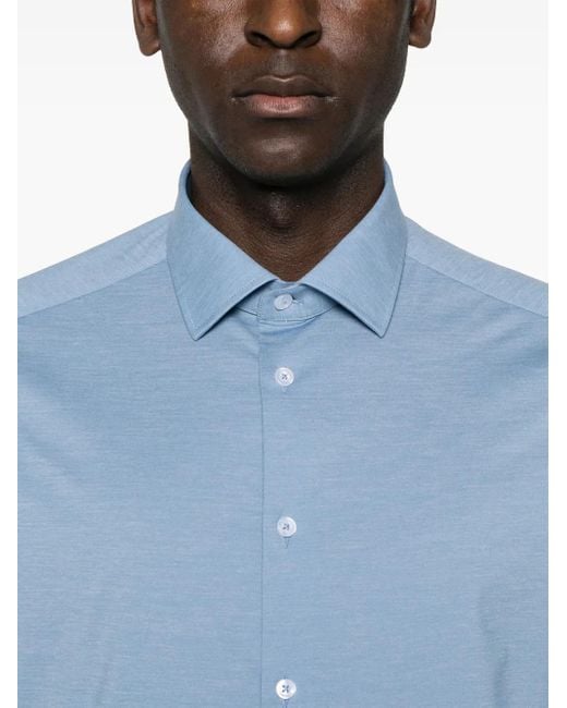 Cruna Blue Manhattan Shirt for men