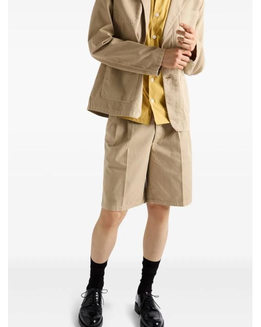 Prada Einreihiges Sakko in Natural für Herren