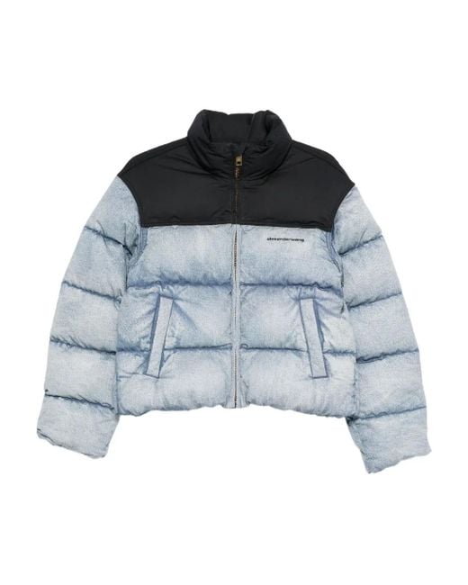 Alexander Wang Blue Quilted Puffer Jacket