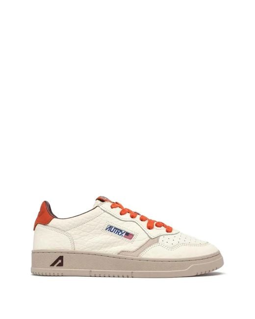 Autry Pink Medalist Low Sneakers for men