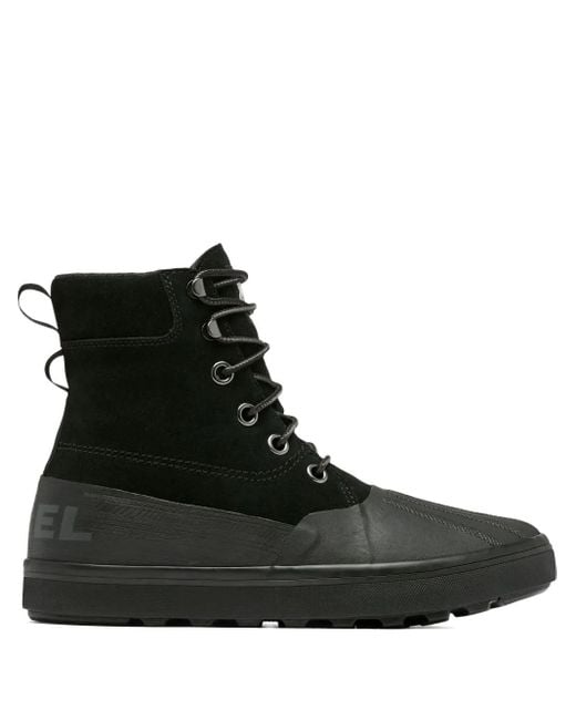 Sorel Black Lace-Up Ankle Boots for men