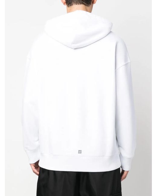 Givenchy White Logo Hoodie for men