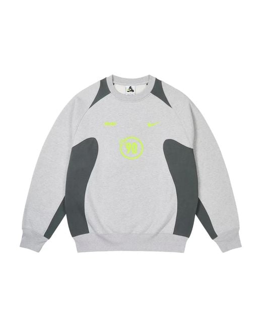 Palace X Nike Total P90 Sweatshirt in Grey for Men | Lyst UK