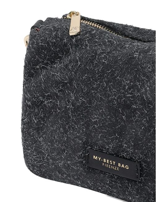 Sac Porté Épaule À Détail De Chaîne Et Logo MY BEST BAG en coloris Black