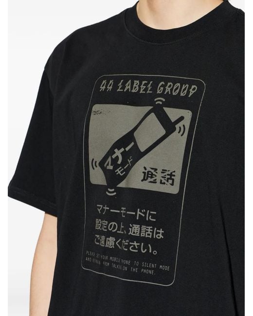 T-Shirt À Imprimé Graphique 44 Label Group pour homme en coloris Black