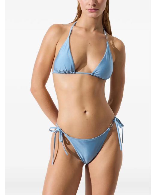 Top De Bikini Con Diseño Triangular Karl Lagerfeld de color Blue