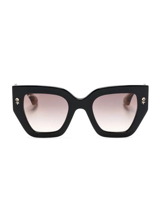 Etro Black Butterfly-Frame Sunglasses