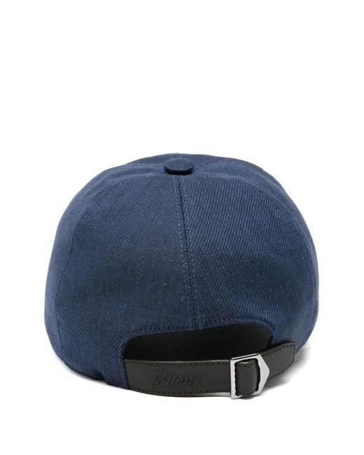 Brioni Blue Logo Baseball Cap for men