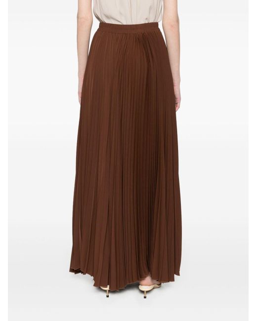 Falda larga plisada Styland de color Brown
