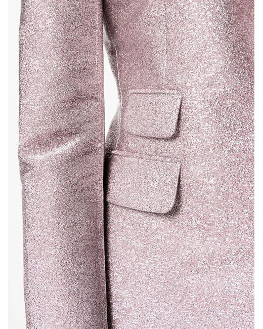 DSquared² Pink Glitter Single Breasted Blazer