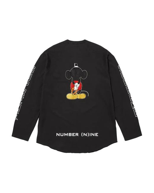 Supreme Black Mickey Raglan Top for men