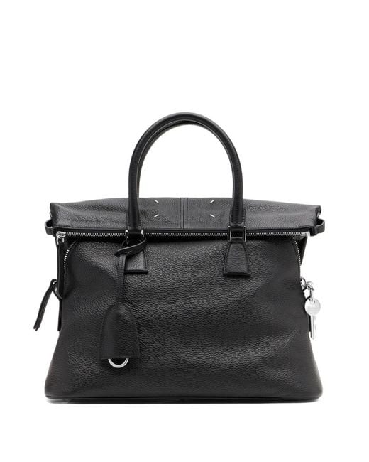 Maison Margiela Black Medium 5Ac Soft Tote Bag