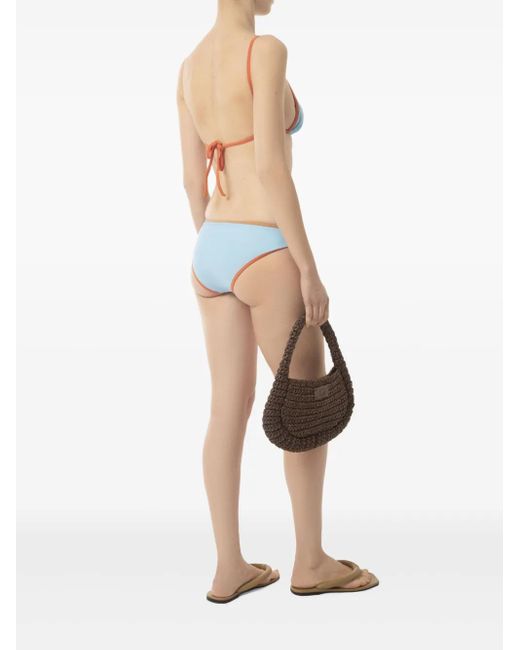 Pilzer Blue Trio Bikini Bottoms