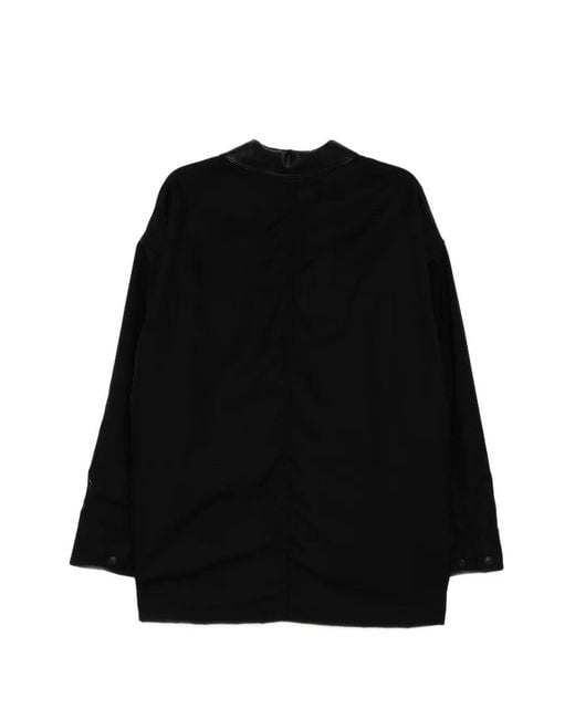 Comme des Garçons Black Wool Collared Jacket for men