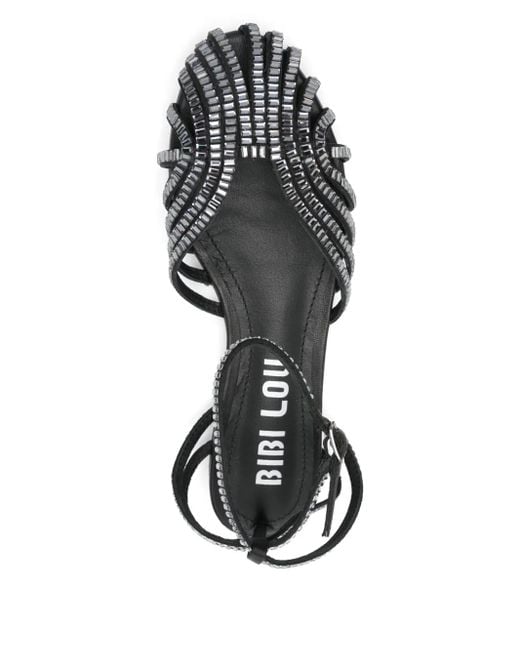 Bibi Lou Gray Serabi Round-Toe Pumps