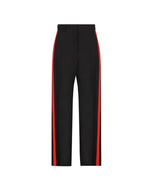 Loewe Black Side-Stripe Pressed-Crease Trousers