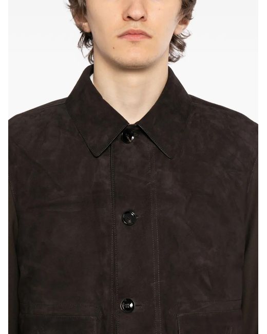 Brioni メンズ ブラック レザージャケットの通販はau PAY マーケット