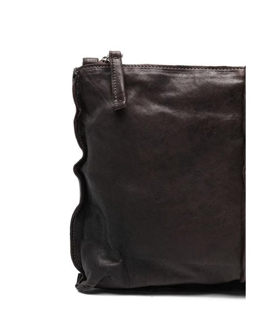 Sac À Bandoulière En Cuir À Volants SOMMET en coloris Black