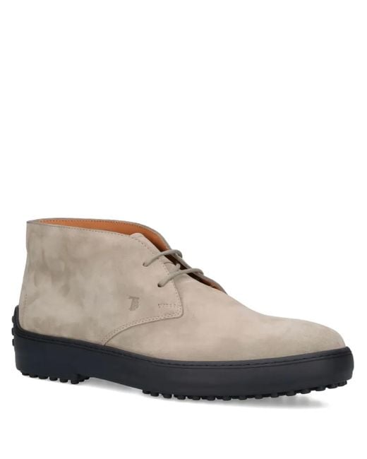Tod's Brown Suede Desert Boots for men
