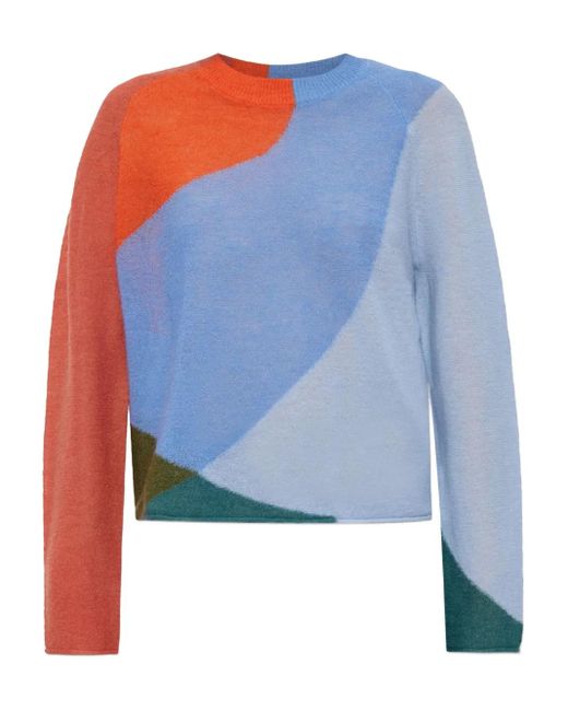 Paul Smith Blue Crew-Neck Sweater