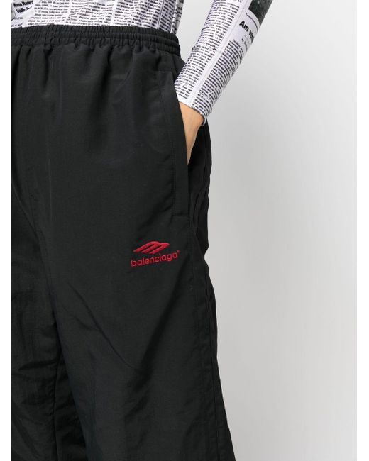 Balenciaga Black Sporthose mit hohem Bund