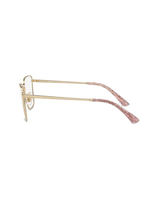 Jimmy Choo Metallic Square-Frame Glasses