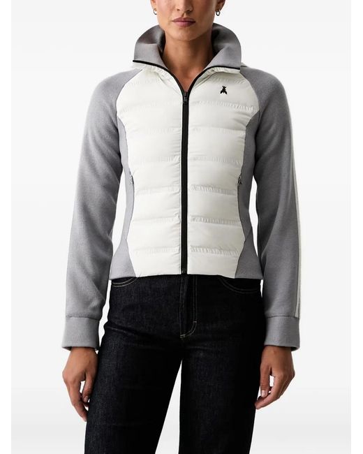 Patrizia Pepe White Quilted Panelled Jacket