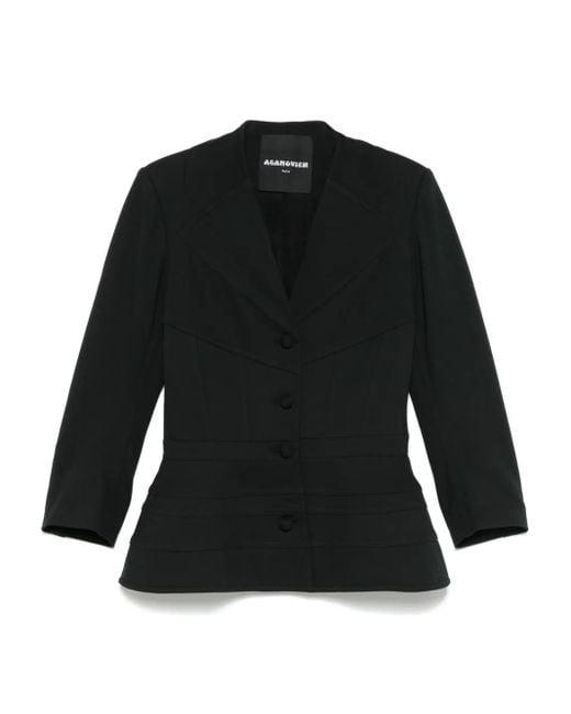 Aganovich Black Panelled Jacket