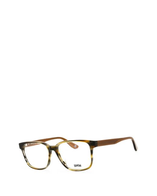 BMW Black Rectangle-Frame Glasses for men