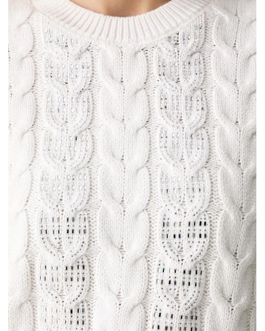 Guess Gray Rhinestone-Embellished Sweater