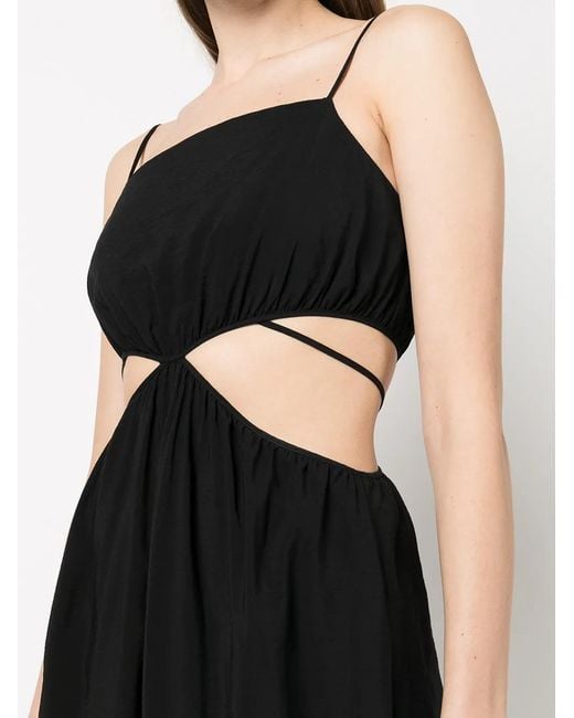 Jonathan Simkhai Black Amora Cut-Out Detail Dress