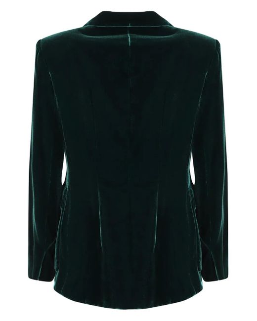 Giorgio Armani Black Velvet Single-Breasted Blazer Jacket