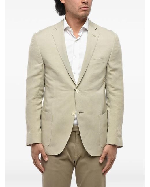 Corneliani Natural Patch-Pocket Blazer for men