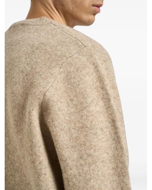 Les Deux Natural V-Neck Long-Sleeve Sweater for men