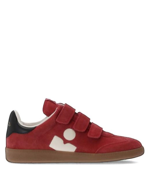 Isabel Marant Beth タッチストラップ スエードスニーカー Red