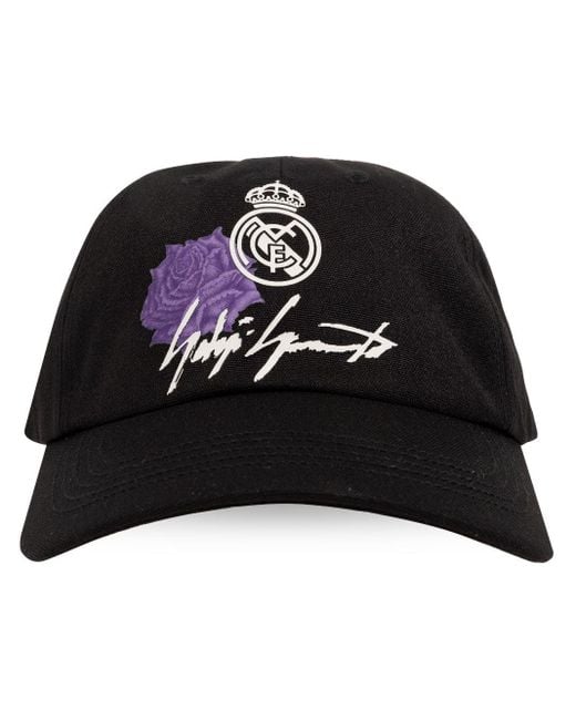 X Real Madrid casquette à logo appliqué Y-3 pour homme en coloris Black