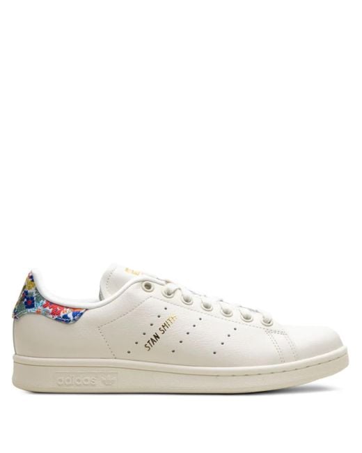 Adidas White X Liberty London Stan Smith "Off" Sneakers