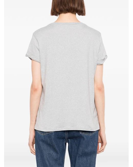 BLAKLACE White T-Shirt À Logo Brodé