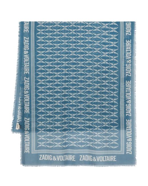 Zadig & Voltaire Blue Delta Rock Schal