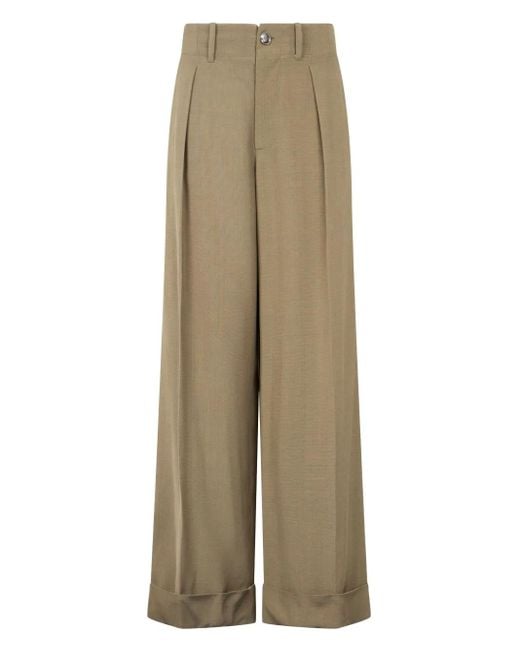 Roberto Cavalli Drapierte Hose in Natural für Herren
