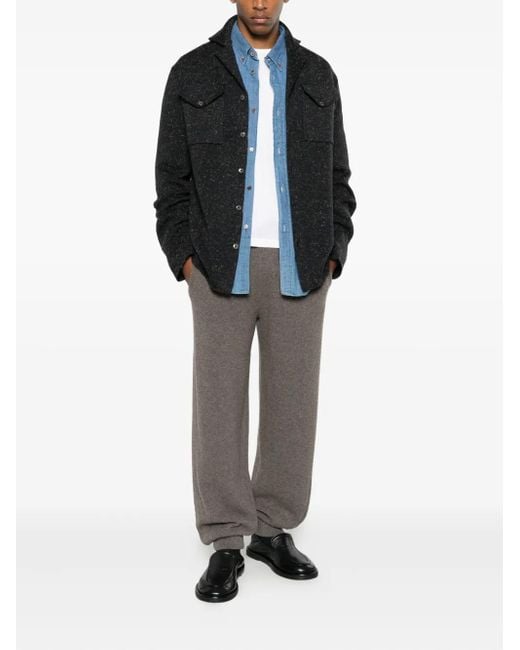 Alanui Black Pocket Buttoned Cardigan for men