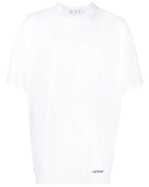 Off-White c/o Virgil Abloh Scribble Diag übergroßes T -Shirt in White für Herren