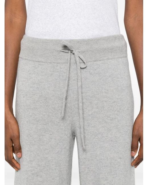 Lisa Yang Gray Drawstring-Waist Track Pants