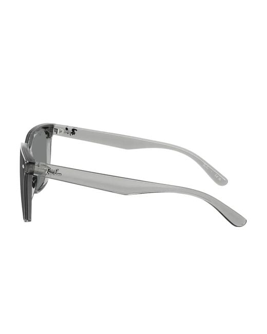 Ray-Ban Gray Square-Frame Sunglasses