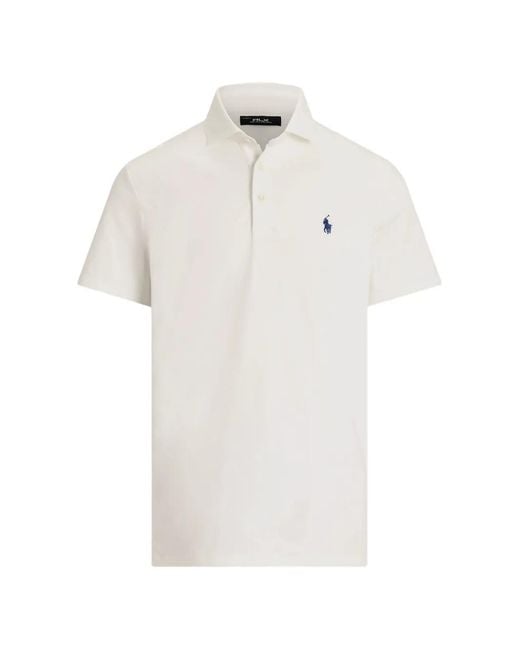 Ralph Lauren White Logo-Detail Polo Shirt for men